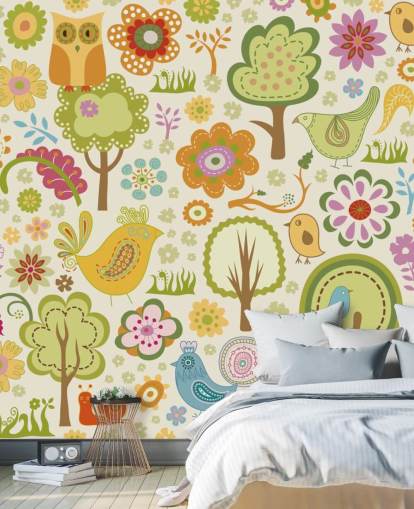 Söpö Värikäs Linnut Taustakuva Söpö Värikäs Linnut Taustakuva