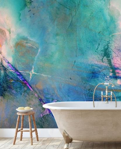 customisable abstract mural called Flying Away Rose by Annette Schmucker customisable abstract mural called Flying Away Rose by Annette Schmucker