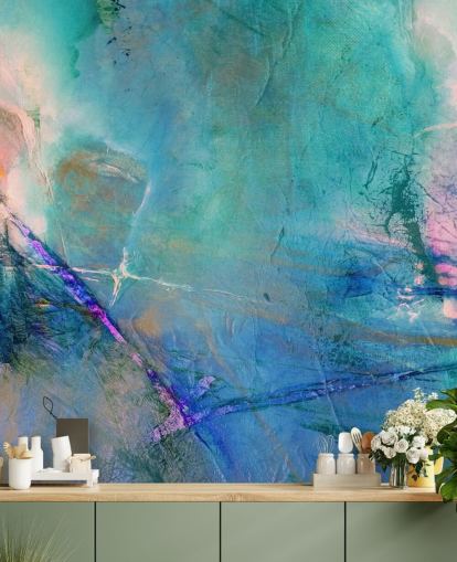 customisable abstract mural called Flying Away Rose by Annette Schmucker customisable abstract mural called Flying Away Rose by Annette Schmucker