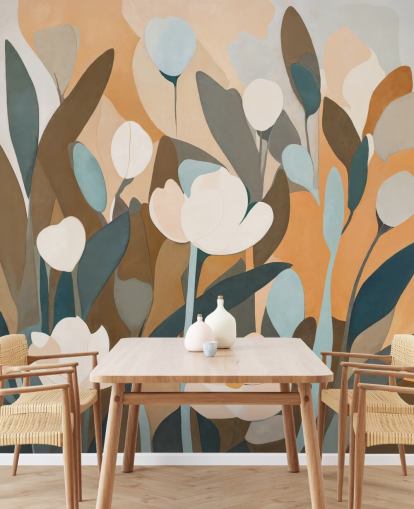 custom abstract floral mural called Emil’s Meadow from Sir Edward for kitchens and bedrooms custom abstract floral mural called Emil’s Meadow from Sir Edward for kitchens and bedrooms
