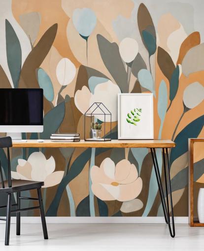 custom abstract floral mural called Emil’s Meadow from Sir Edward for kitchens and bedrooms custom abstract floral mural called Emil’s Meadow from Sir Edward for kitchens and bedrooms