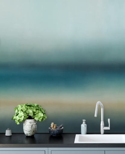 customisable blue minimalist wall mural called Rotko Blush from Sir Edward for bathrooms and kitchens customisable blue minimalist wall mural called Rotko Blush from Sir Edward for bathrooms and kitchens