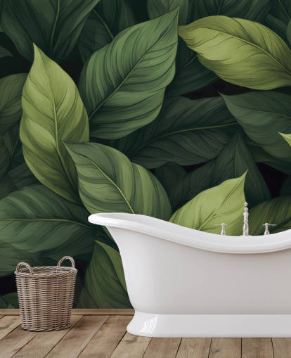 green leaf wall mural called Lush Green Leaves from Andrea Haase green leaf wall mural called Lush Green Leaves from Andrea Haase