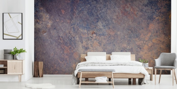 tilpassbart veggmaleri av metall kalt Metallic Velvet for soverom, stuer og kjøkken