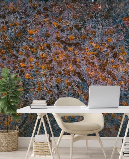 Aged Metal Wallpaper Mural Aged Metal Wallpaper Mural