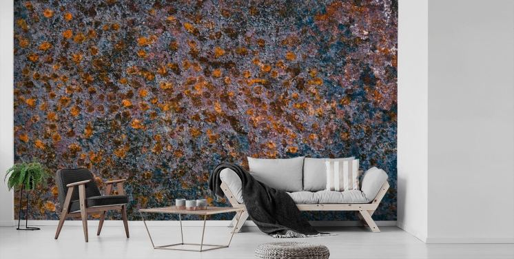 Alderen Metal Bakgrunn Mural