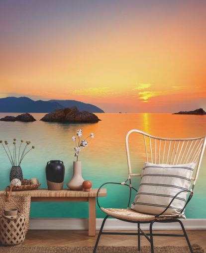 Ocean Sunrise Wall Mural Ocean Sunrise Wall Mural