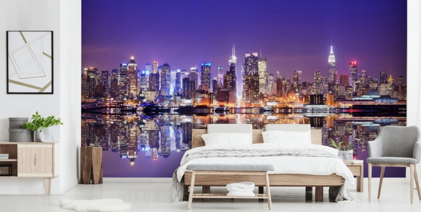 NEW YORK City store Views Wall Mural Wallpaper