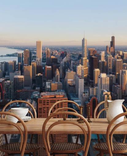 sky view of chicago wall mural sky view of chicago wall mural