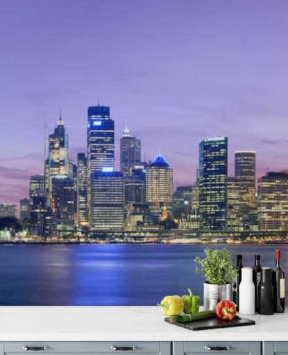 lilla himmel over sydney tapet lilla himmel over sydney tapet