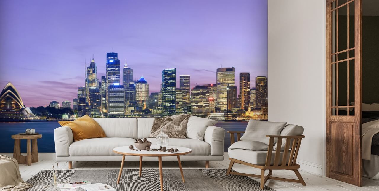 New York City Night Skyline – remarkable wall mural – Photowall