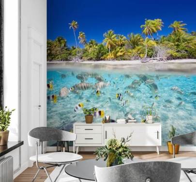 Mural de pared Peces tropicales junto a la costa