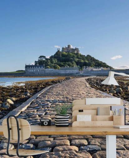 St Michaels Mount, Cornwall Castle Wallpaper St Michaels Mount, Cornwall Castle Wallpaper
