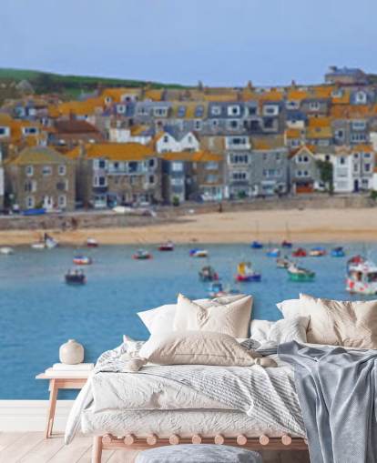 Fishing Harbour Coastal Wallpaper Mural Fishing Harbour Coastal Wallpaper Mural