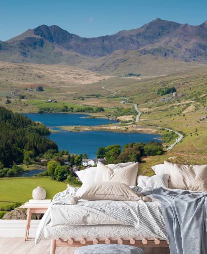 Decorazione murale con lago e montagna Snowdonia Decorazione murale con lago e montagna Snowdonia