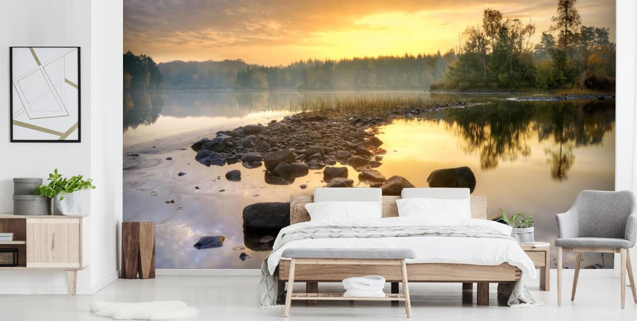 Rocky Lake Muurschildering