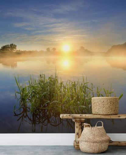 Sunrise Lake Wall Mural Sunrise Lake Wall Mural