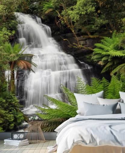 Rainforest Waterfall Wall Mural Rainforest Waterfall Wall Mural