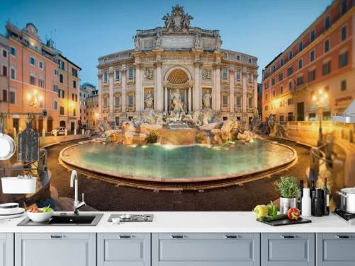 Fontaine de Trevi, Rom, italiensk tapet