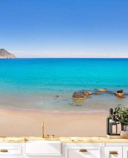 Panoramic Beach View Wall Mural Panoramic Beach View Wall Mural