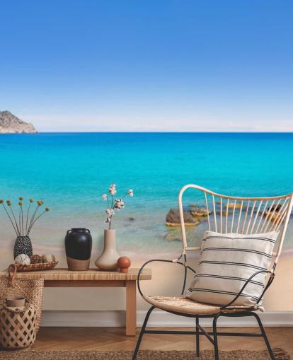 Panoramic Beach View Wall Mural Panoramic Beach View Wall Mural