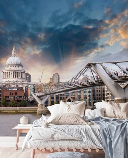 Millennium Bridge mural Millennium Bridge mural