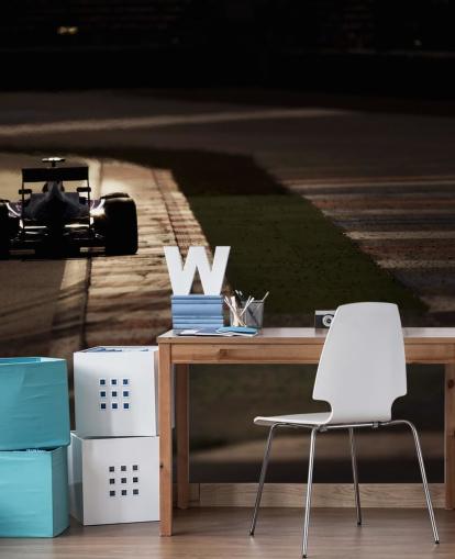 Carta da parati auto di F1 sul lato della pista Carta da parati auto di F1 sul lato della pista