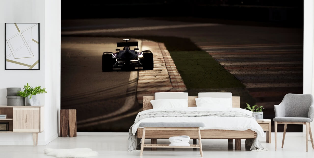 F1 Car on Side of Track Wallpaper