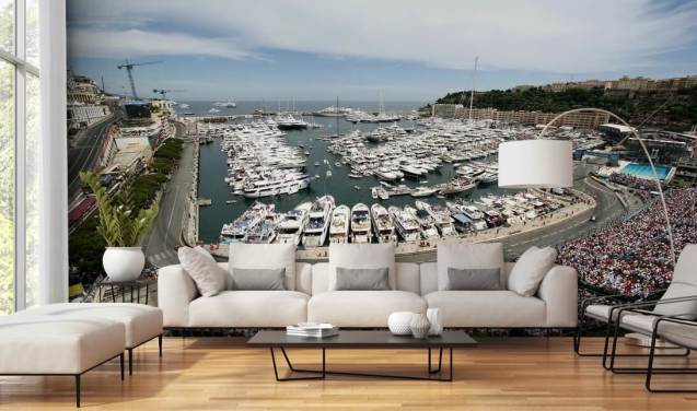 F1 spor av Monaco Race Track Bakgrunn