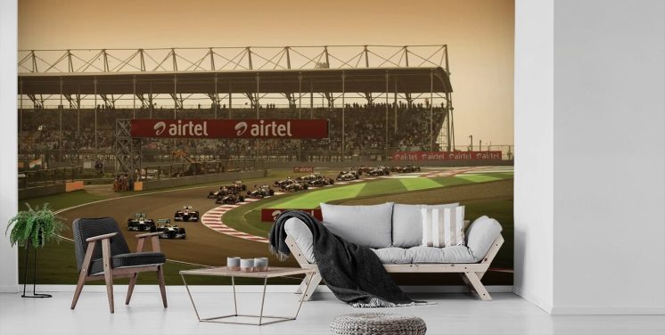 F1 Car Track Wallpaper