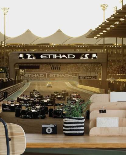 Start av Race Track F1 Bakgrund Start av Race Track F1 Bakgrund