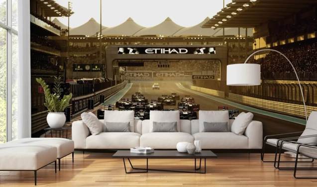Start af Race Track F1 Baggrund