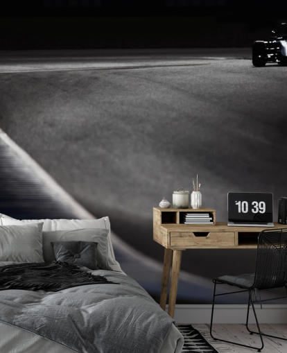 Mustavalkoinen F1 Track Taustakuva Mustavalkoinen F1 Track Taustakuva