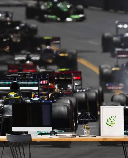 F1 Bilar i Race Bakgrund F1 Bilar i Race Bakgrund