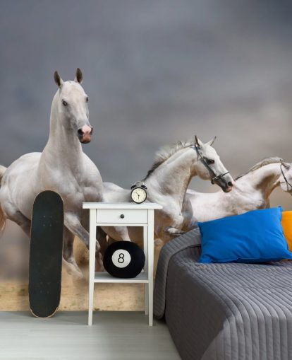 White Horses Running Wallpaper White Horses Running Wallpaper