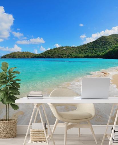 Beautiful Virgin Islands Beach Mural Beautiful Virgin Islands Beach Mural