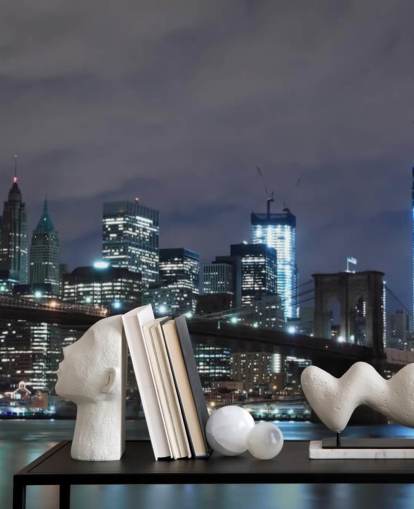 papier peint mural foncé de New York appelé Brooklyn Bridge New York pour les chambres, les salons et plus encore papier peint mural foncé de New York appelé Brooklyn Bridge New York pour les chambres, les salons et plus encore