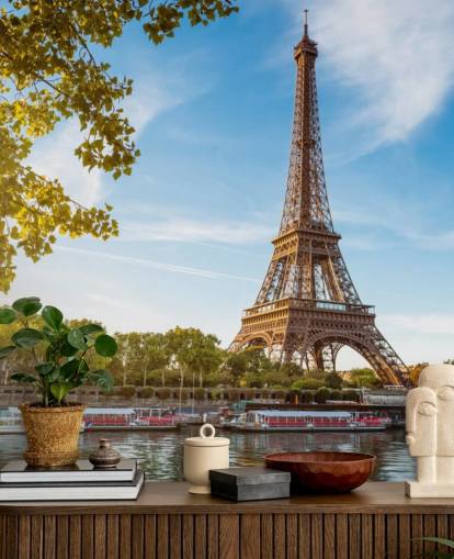 eiffel-torni aurinkoisena päivänä tapetti eiffel-torni aurinkoisena päivänä tapetti