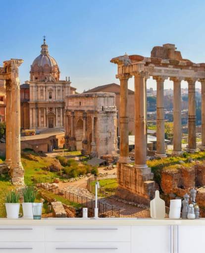 roman ruins wallpaper mural roman ruins wallpaper mural