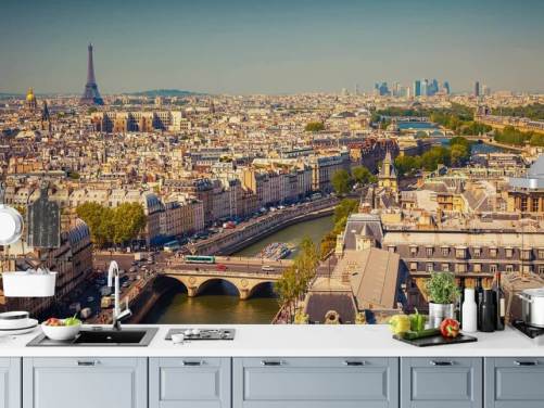 Papier Peint Vue Aérienne de Paris