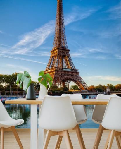 eiffel tower portrait reflecting in water wallpaper eiffel tower portrait reflecting in water wallpaper