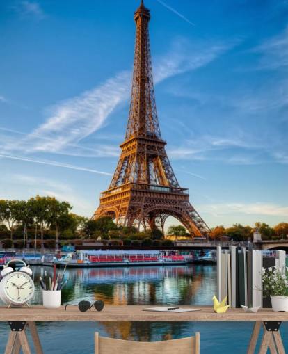 eiffel tower portrait reflecting in water wallpaper eiffel tower portrait reflecting in water wallpaper