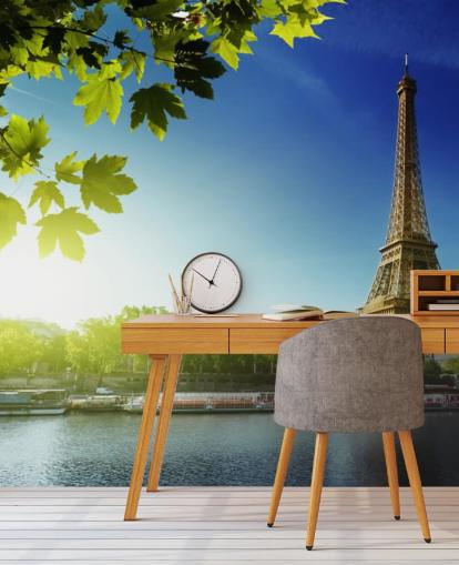 River Seine Baggrund River Seine Baggrund