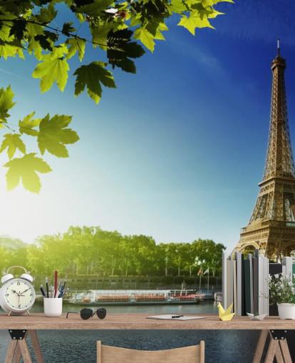 River Seine Bakgrunn River Seine Bakgrunn