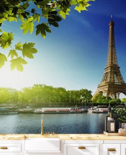 River Seine Baggrund River Seine Baggrund