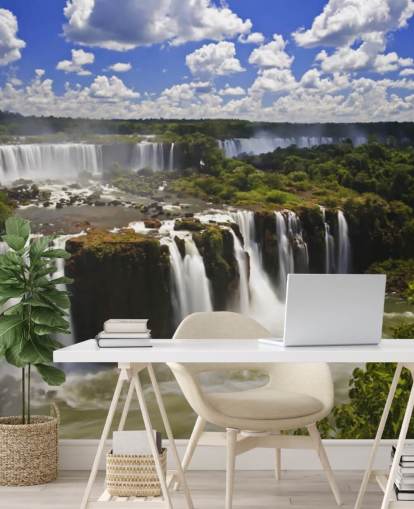 Mural de pared Cascada de iguazú tropical Mural de pared Cascada de iguazú tropical