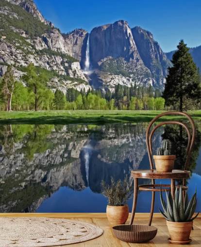 Lake and Mountain View Wall Mural Lake and Mountain View Wall Mural