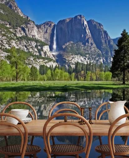 Décoration murale avec vue sur le lac et la montagne Décoration murale avec vue sur le lac et la montagne