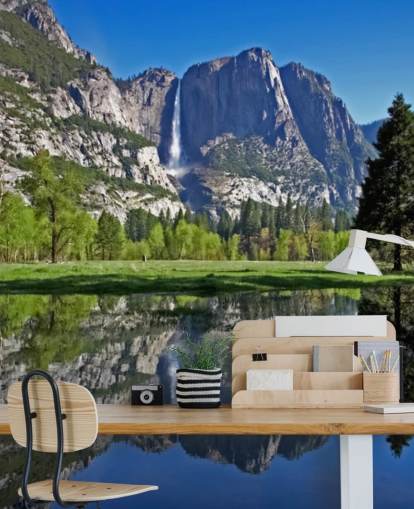 Lake and Mountain View Wall Mural Lake and Mountain View Wall Mural