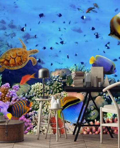 Décoration murale corail et poissons Décoration murale corail et poissons